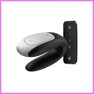 Satisfyer Double Fun - okos, akkus, vízálló, rádiós párvibrátor ,fekete. adultsexshop-hu 1