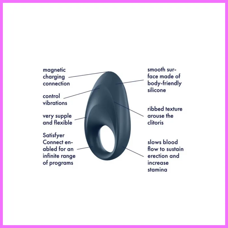 Satisfyer Mighty One - okos, akkus, vibrációs péniszgyűrű. adultsexshop-hu 2