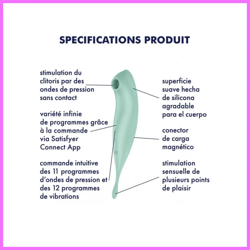 Satisfyer Twirling Pro - akkus, okos 2in1 csiklóvibrátor. adultsexshop-hu 2