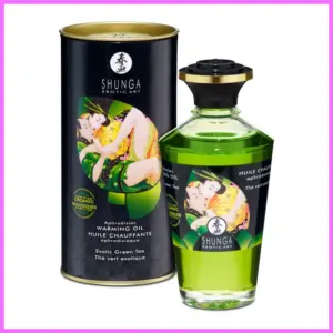Shunga - melegítő hatású masszázsolaj,zöld tea-100ml. adultsexshop-hu 1