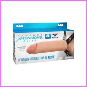Silicone Hollow Strap-on - Dual Density,21cm adultsexshop-hu 1