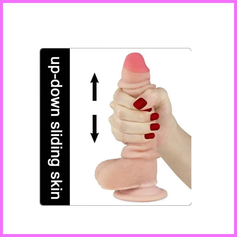 Sliding-Skin dupla rétegű dong-18cm. adultsexshop-hu 1