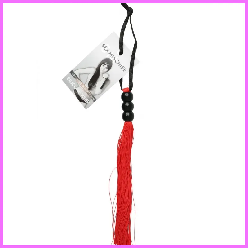 S&M - Small Rubber Whip Red. adultsexshop-hu 1