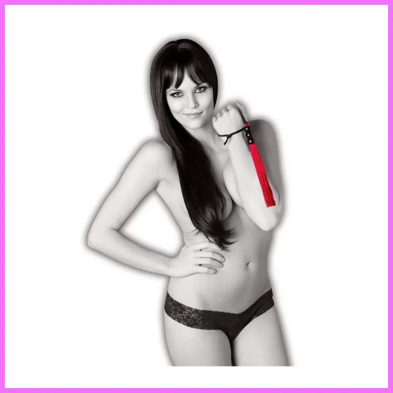 S&M - Small Rubber Whip Red. adultsexshop-hu 2