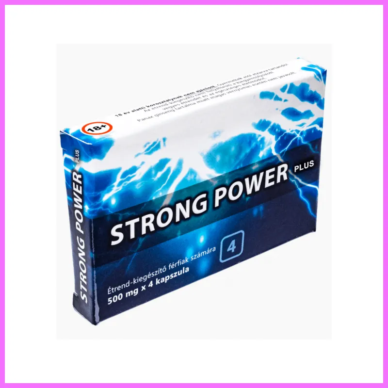 Strong Power - étrendkiegészítő kapszula férfiaknak 4db. adultsexshop-hu 1