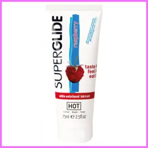 Superglide Edible lubricant -málna-75ml. adultsexshop-hu 1