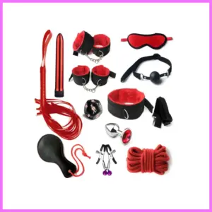 Sydney SM szett -12db-os. Piros/Fekete adultsexshop-hu 1