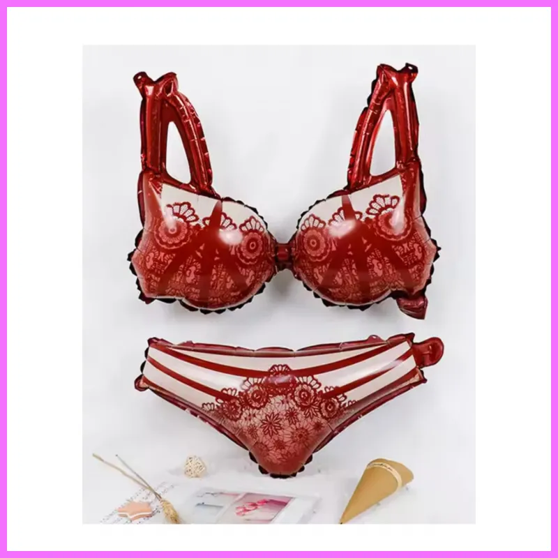 Szex Lufi szett fényes,bugyi+melltartó Piros adultsexshop-hu 1