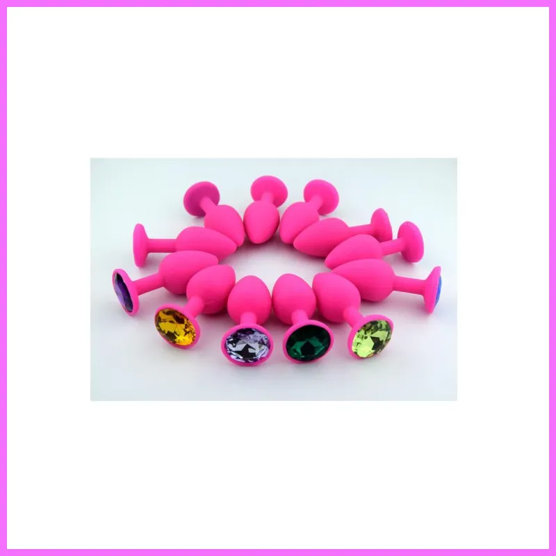 Szilikon anál plug csillogó véggel-kis méret. Pink adultsexshop-hu 1