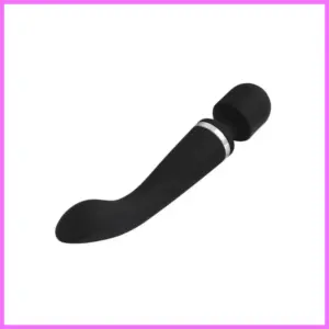Szilikon masszírozó,akkus,2in1. fekete adultsexshop-hu 1
