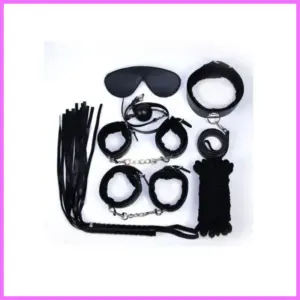 Top BDSM szett fekete-10db-os. adultsexshop-hu 1