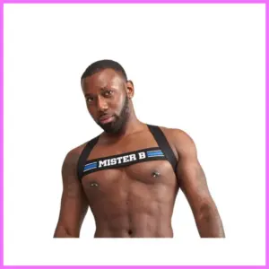 Urban Club harness X-back Striped-kék. adultsexshop-hu 1