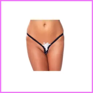 V-tanga fehér-fekete. adultsexshop-hu 1
