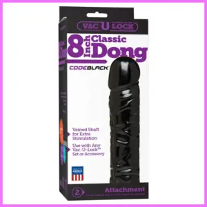 VAC-U-Lock CLASSIC DONG-fekete. adultsexshop-hu 1