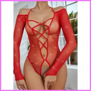 Valerie piros strasszos nyitott női ruha Méret:S-L adultsexshop-hu 1