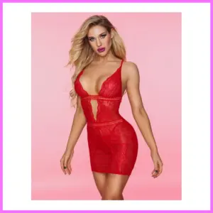 London piros miniruha tangával. Méret:S/M adultsexshop-hu 1